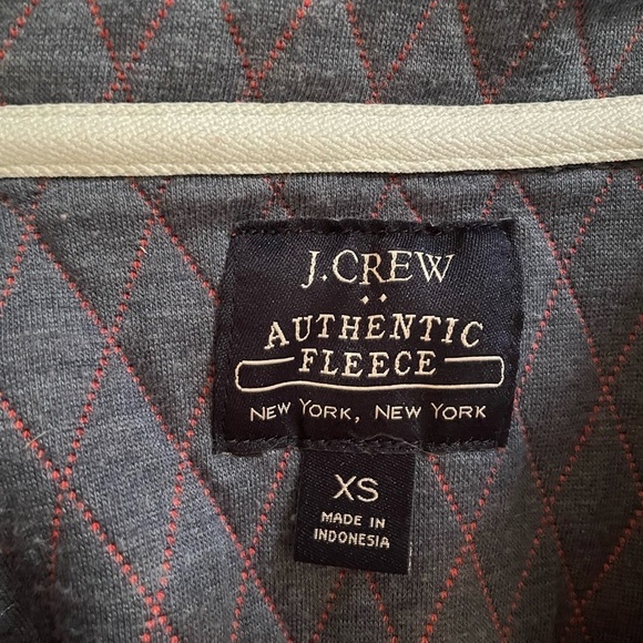 Men's XS J. Crew Quilted diamond half-zip pullover - Picture 3 of 5